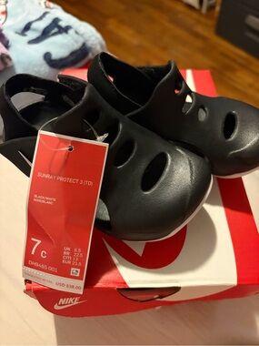 Nike Kids Sunray Protect 3 Sandals - Black/White